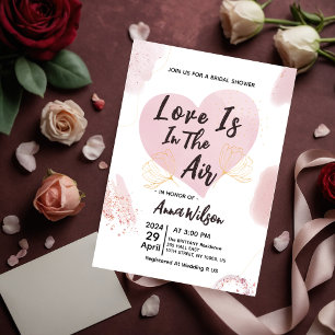 Love Is In The Air Bridal Shower Invitations