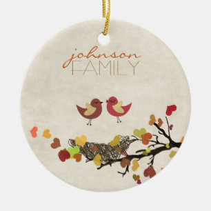 Love is in the air ceramic tree decoration