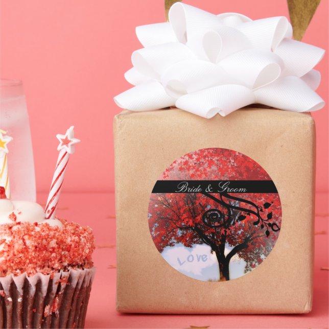 Love is in the air...change to your favourite quot classic round sticker (Party)