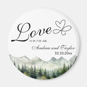 Love is in the Air Elegant Wedding favor Magnet
