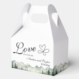 Love is in the Air Elegant Wedding Favour Box