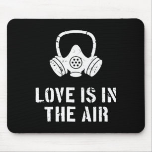 Love Is In The Air Funny Anti-valentines Day Mouse Mat