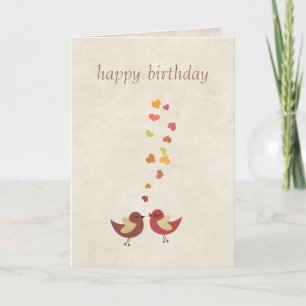 Love is in the air Happy Birthday Card