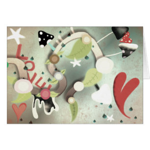 Love is in the air heart card