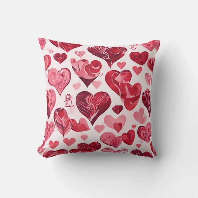 Love is in the Air- heart design  Cushion (Front)