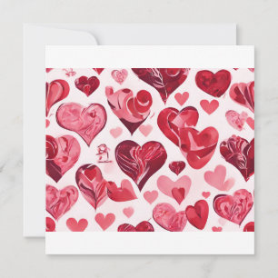 Love is in the Air- heart design Holiday Card