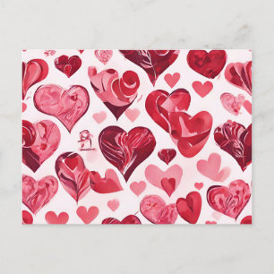 Love is in the Air- heart design Postcard