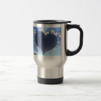 Love is in the Air: Heart Shaped Cloud: Travel Mug