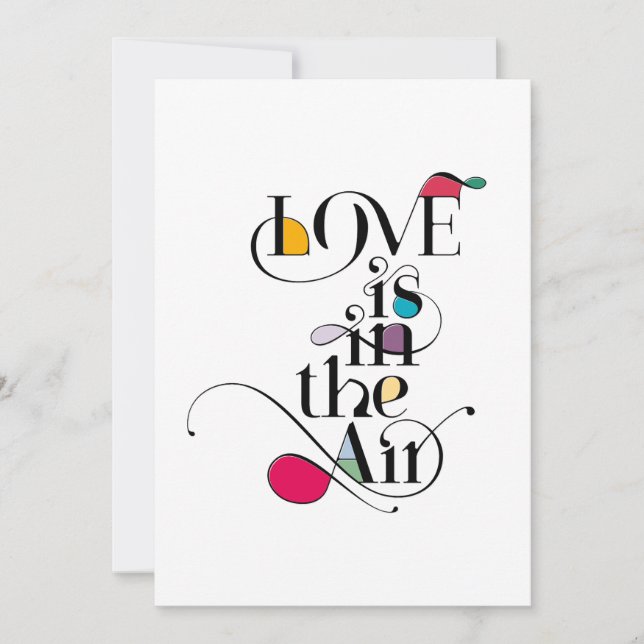 Love is in the Air Invitation (Front)