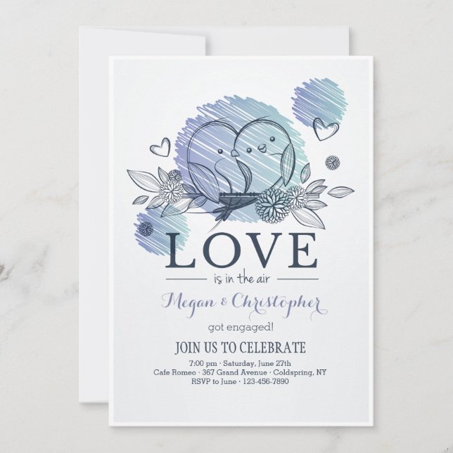 Love Is In The Air Invitation (Front)