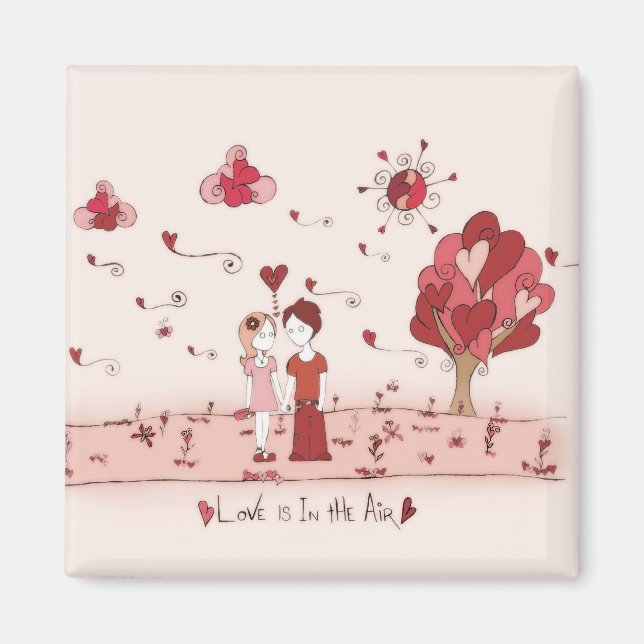 Love Is In The Air Magnet (Front)