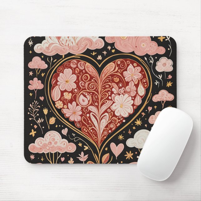 Love is in the Air Mouse Mat (With Mouse)