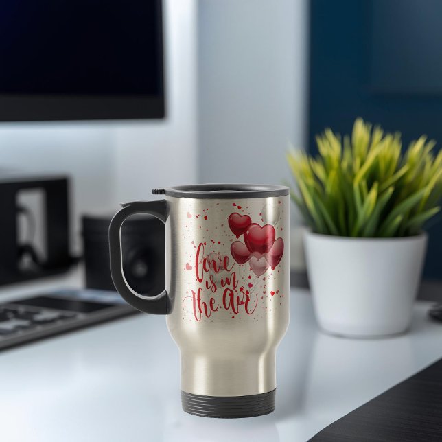 Love Is In The Air Personalized Travel Mug (Creator Uploaded)