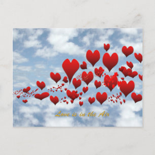 love is in the air postcard
