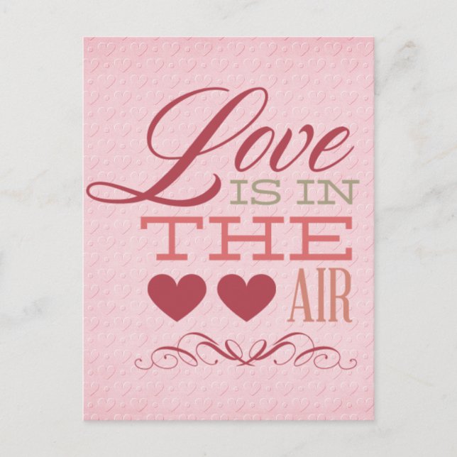 Love is in the air postcard (Front)