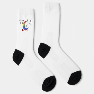 Love Is In The Air Rainbow LGBTQ Flag Socks