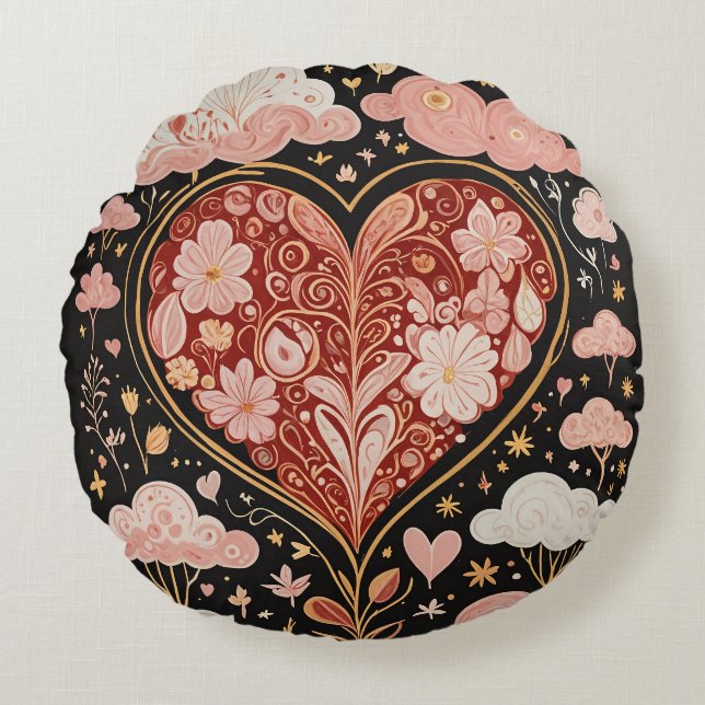 Love is in the Air Round Cushion (Front)