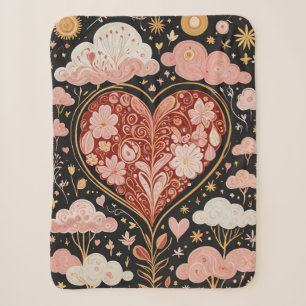Love is in the Air Sherpa Blanket