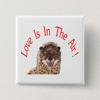 "Love Is In The Air" Square Pin