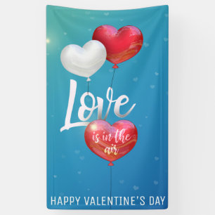 Love Is In The Air Valentine Balloons - Banner