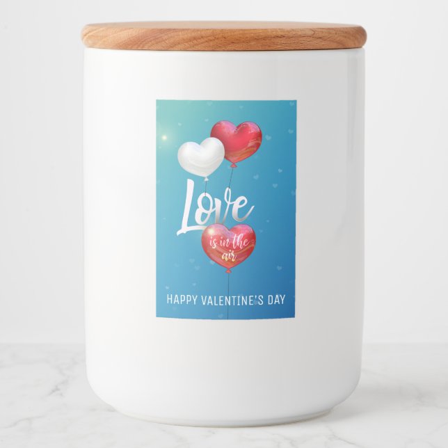 Love Is In The Air Valentine Balloons - Food Label (Front)