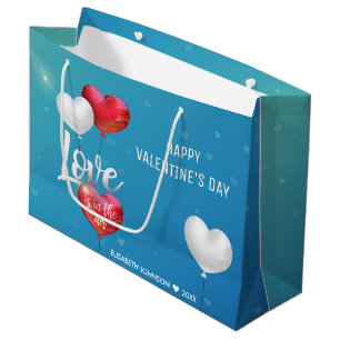 Love Is In The Air Valentine Balloons - Gift Bag