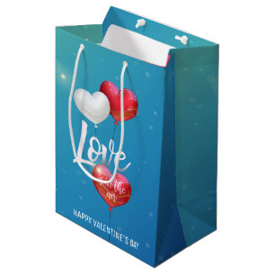 Love Is In The Air Valentine Balloons - Gift Bag