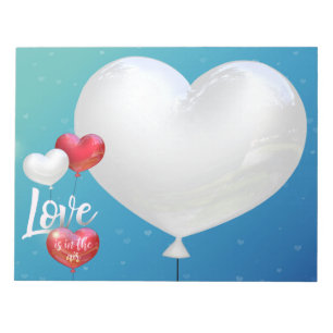 Love Is In The Air Valentine Balloons - Notepad