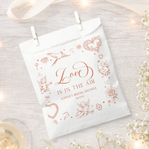 Love Is In The Air Valentine's Day Bridal Shower Favour Bags