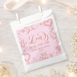 Love Is In The Air Valentine's Day Bridal Shower Favour Bags