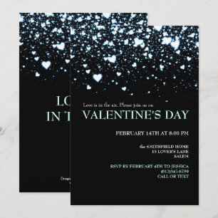 Love is in the Air Valentines Day Party Invitation