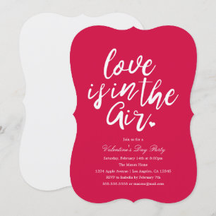 Love Is In The Air   Valentine's Day Party Invite