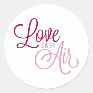 Love is in the Air Valentine's Day   Sticker Seal