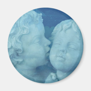 Love is in the Air, Vintage Stone Angels Kissing Magnet