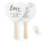 Love is in the Air Wedding Program Fan