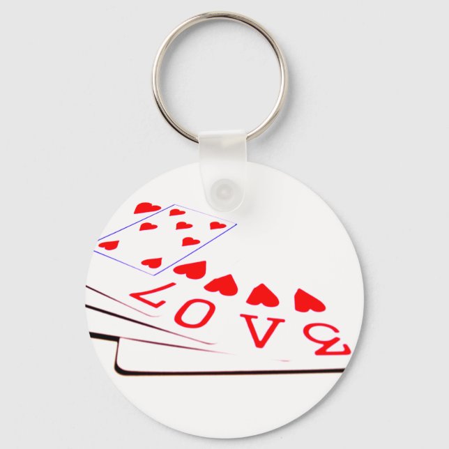 Love is in the Cards Key Ring (Front)