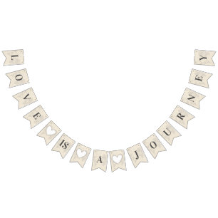 Love is Journey Chic Travel Bridal Shower Wedding Bunting