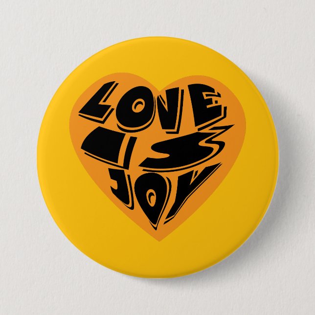 Love is Joy 7.5 Cm Round Badge (Front)