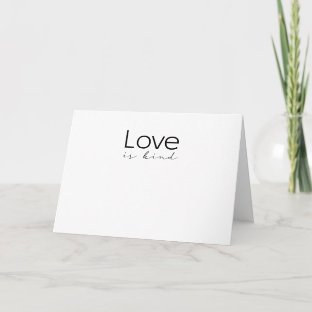 Love Is Kind Christian Scripture Love Is Patient I Card (Front)