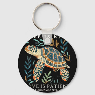 Love is kind love is patient 1 corinthians 13 4 7 key ring