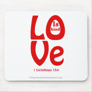 LOVE is kind Mouse Mat