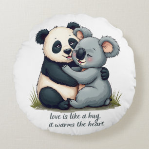 Love is like a hug round cushion