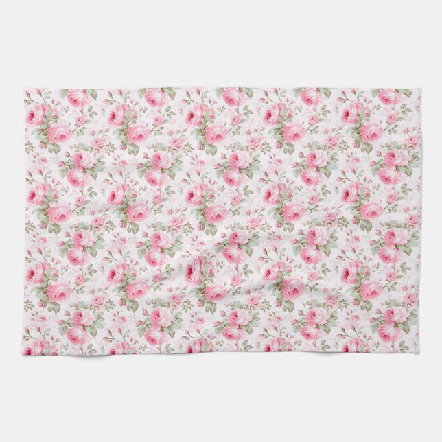 Love Is Like A Rose Tea Towel (Horizontal)