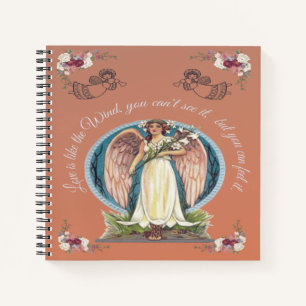 LOVE IS LIKE THE WIND INSPIRATIONAL ANGEL NOTEBOOK