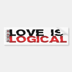 Love Is Logical Bumper Sticker