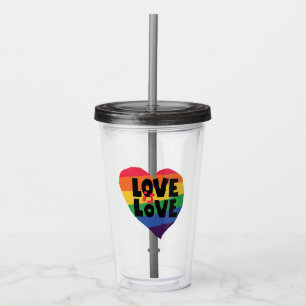 Love is Love Acrylic Tumbler