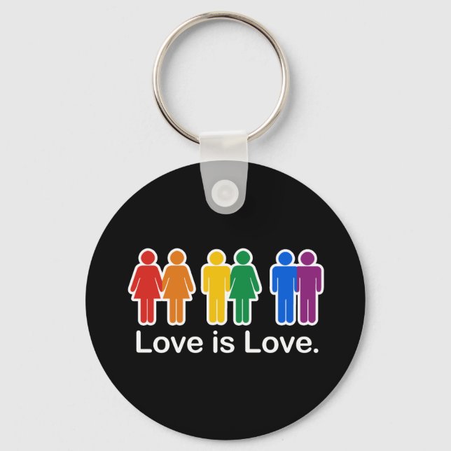 LOVE IS LOVE BASIC KEY RING (Front)