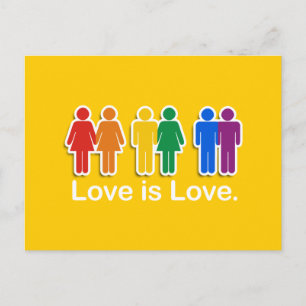 LOVE IS LOVE BASIC POSTCARD
