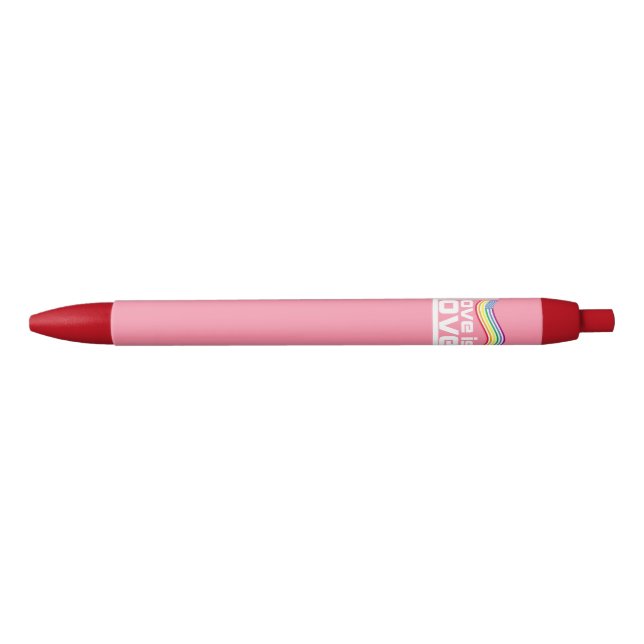 Love is love black ink pen (Front)