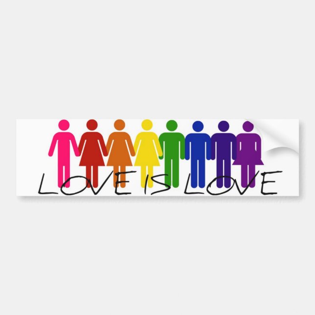 Love is Love  bumper sticker (Front)
